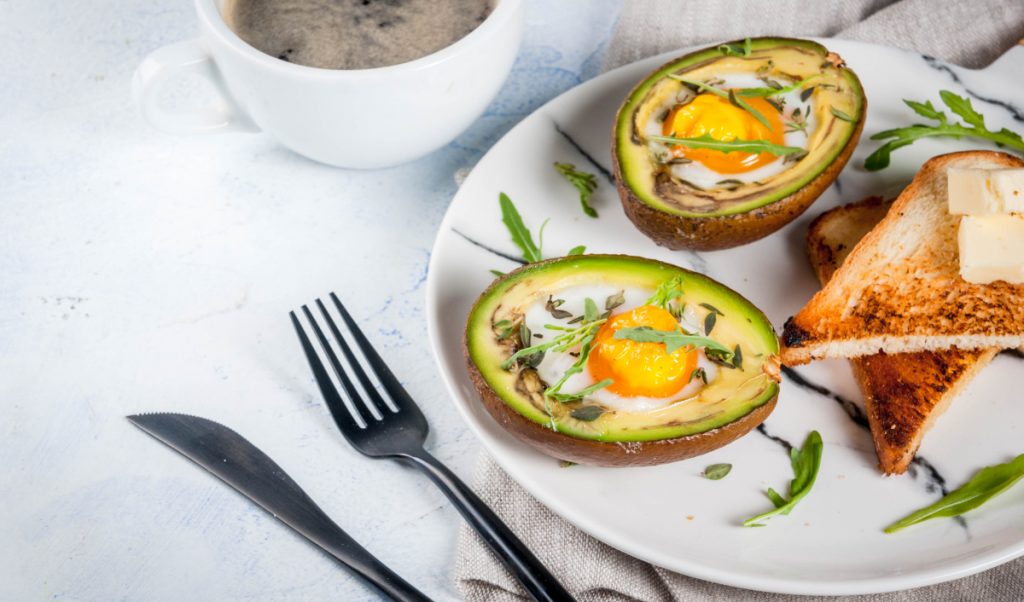 Well-plated breakfast of poached eggs and toast